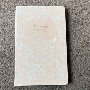 Elegant Peach Floral Notebook